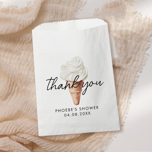She's Been Scooped Up Vanilla Bridal Shower Favour Bag (Creator Uploaded)