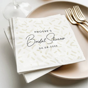She's Been Scooped Up Vanilla Bridal Shower Napkin