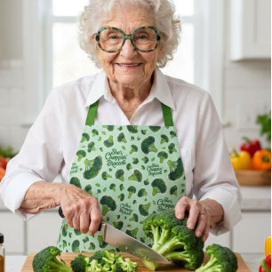 She's Choppin' Broccoli GenX Humour Song Novelty  Apron
