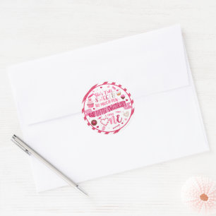 She's Cute She's Sweet & So Much Fun Sweetheart Classic Round Sticker