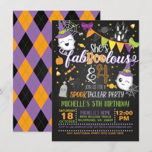 She's Faboolous and FOUR Birthday Invitation - BL