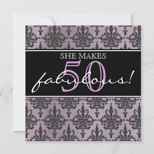 She's Fabulous! Birthday Party Invitation (Front)