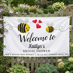 She's Found Her Honey Bee Bridal Shower Welcome Banner