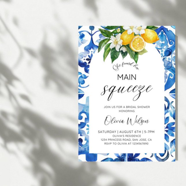 She's Found Her Main Squeeze- Citrus Bridal Shower Invitation (Creator Uploaded)