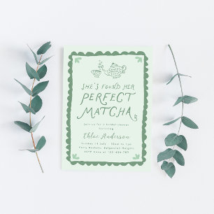 She's found her Perfect Matcha Bridal Shower  Invitation