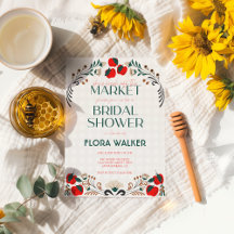 She's Fresh Off the Market Apple Bridal Shower