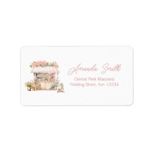 She's Fresh Off the Market Bridal Shower Address Label