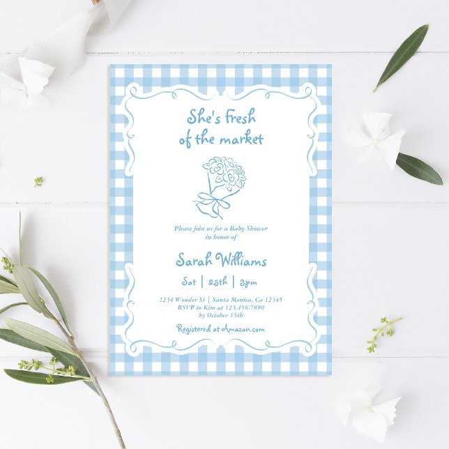 She's Fresh off the Market Bridal Shower Invitation (Creator Uploaded)