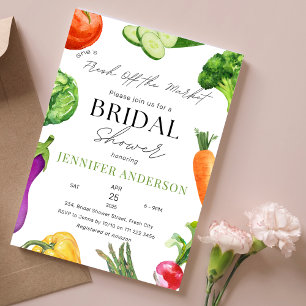 She's Fresh Off the Market Bridal Shower Invitation