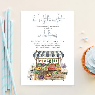 She's Fresh off the Market Bridal Shower Invitation