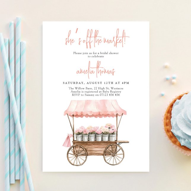 She's Fresh off the Market Bridal Shower Invitation (Creator Uploaded)