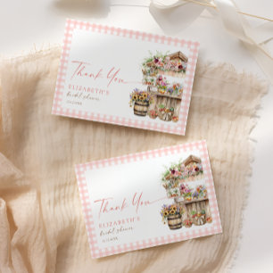 She's Fresh Off the Market Fall Bridal Shower Thank You Card