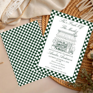 She's Fresh Off The Market Farmers Market Bridal Invitation