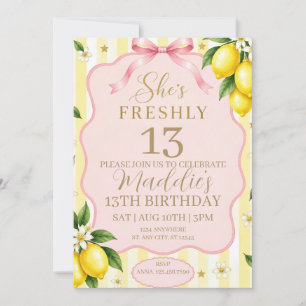 She's Freshly 13 Birthday Invitation