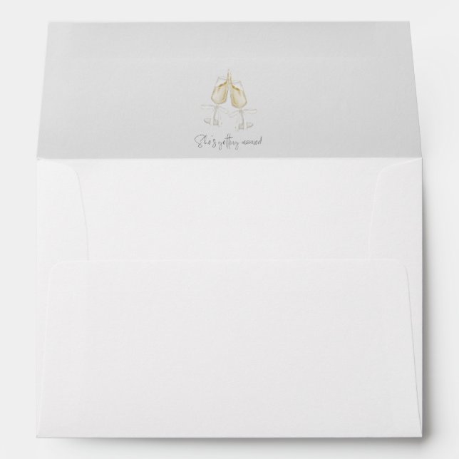 'She's Getting Married' Joy Fun Bachelorette Party Envelope (Back (Bottom))