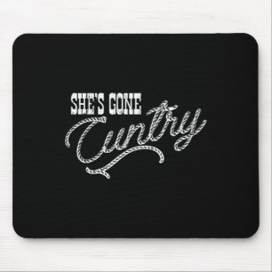 Shes Gone Ry, Country Music, Cowboy Western Mouse Pad