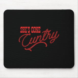 She's Gone Ry, Country Music, Cowboy Western  Mouse Pad