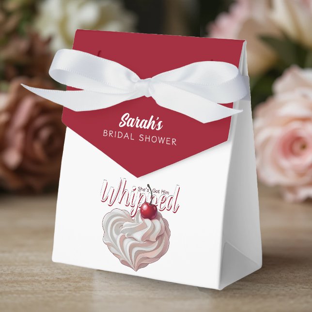 She's Got Him Whipped Cream Cherry Bridal Shower Favour Box (She's Got Him Whipped Cream Cherry Bridal Shower Favor Boxes
)