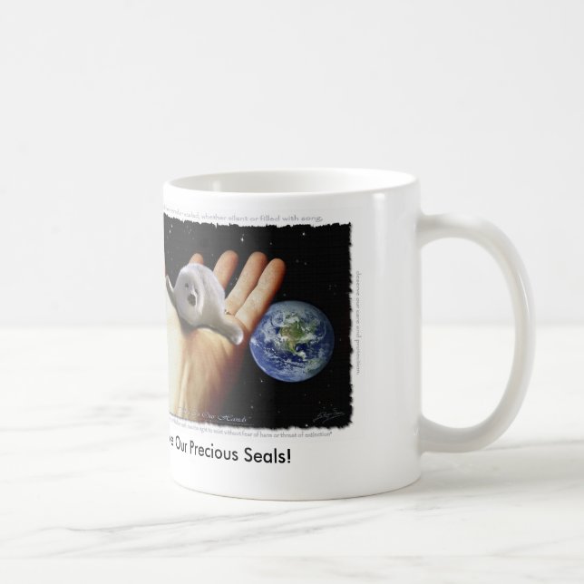 "SHE'S IN OUR HANDS" HARP SEAL Mug (Right)