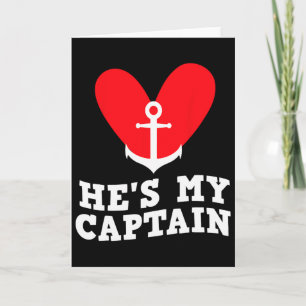 She's My Anchor He's My Captain Matching Couples V Card