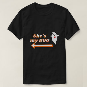 She's My Boo Halloween Couple T-Shirt
