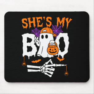 Shes My Boo Matching Couple Halloween Couples Hes Mouse Pad
