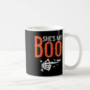 Shes My Boo Matching Halloween Pajama Couples Coffee Mug