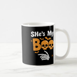 She's My Boo Skeleton Couples Matching Couple Hall Coffee Mug