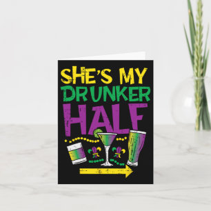 She's My Drunker Half Matching Couple Boyfriend Ma Card