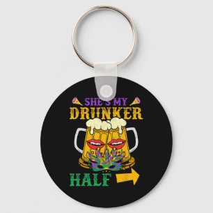 She's My Drunker Half Matching Couple Boyfriend Ma Key Ring