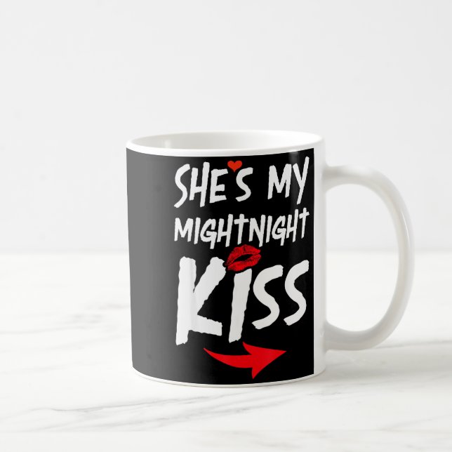 Shes My Midnight Kiss Happy New Year Matching Funn Coffee Mug (Right)