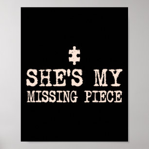 She's My Missing Piece And He Completes My Heart V Poster