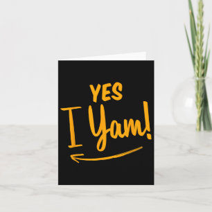 She's My Sweet Potato I Yam Matching Couple Thanks Card