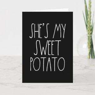 She's My Sweet Potato I Yam Set Couples Thanksgivi Card