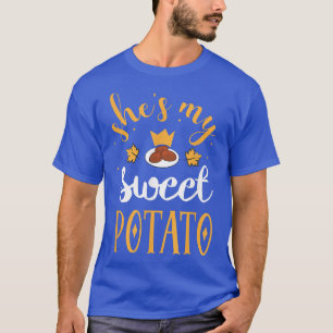 She's My Sweet Potato I Yam set Couples Thanksgivi T-Shirt