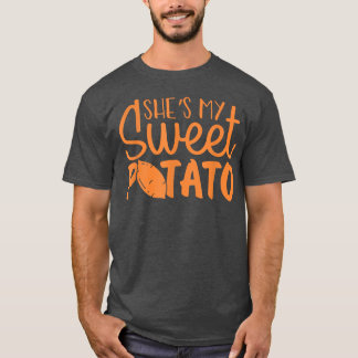 She's My Sweet Potato I Yam Set Couples Thanksgivi T-Shirt