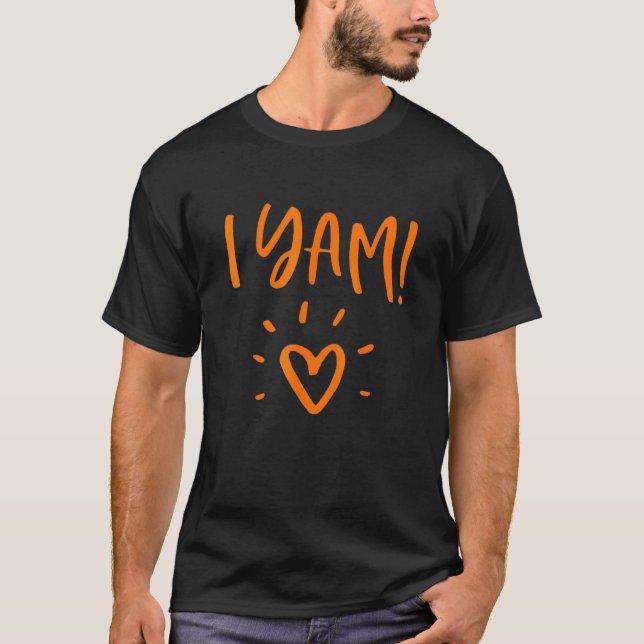 She's My Sweet Potato I Yam Set Couples Thanksgivi T-Shirt (Front)