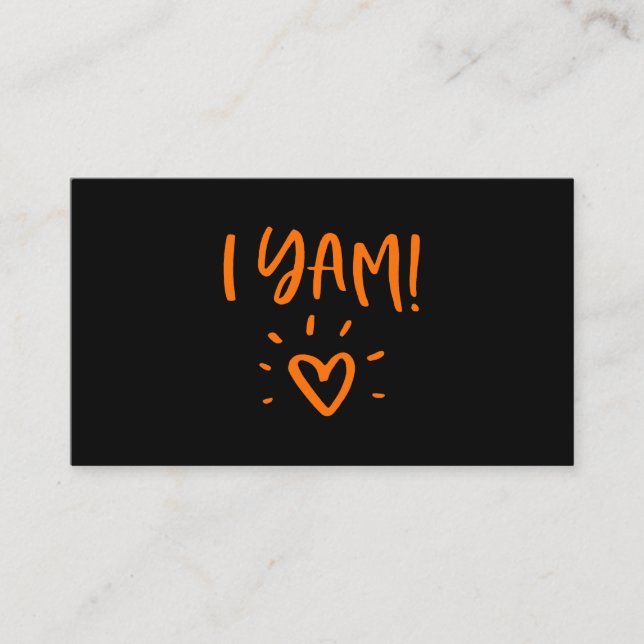 Shes My Sweet Potato I Yam Set Couples Thanksgivin Business Card (Front)