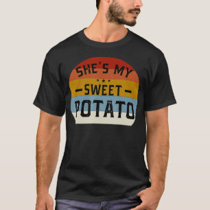 Shes My Sweet Potato I Yam Set Valentines Couples T-Shirt