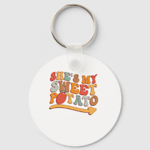 She's My Sweet Potato I YAM Thanksgiving Couple's Key Ring