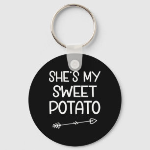 She's My Sweet Potato I Yam Thanksgiving Matching Key Ring