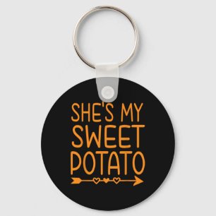 She's My Sweet Potato I Yam Thanksgiving Matching Key Ring