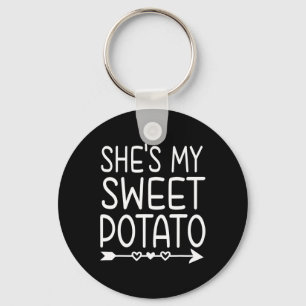 She's My Sweet Potato I Yam Thanksgiving Matching Key Ring