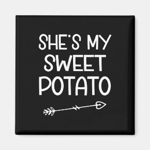 She's My Sweet Potato I Yam Thanksgiving Matching Magnet