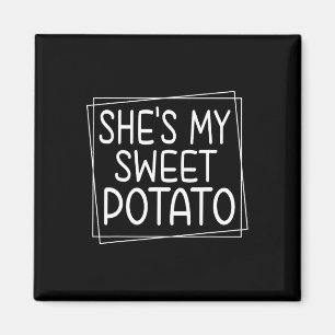 She's My Sweet Potato I Yam Thanksgiving Matching Magnet