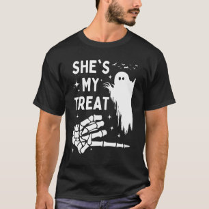 She's My Treat Halloween Matching Couples Men T-Shirt