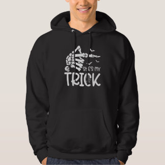 She's My Trick and He's My Treat Couples Skeleton  Hoodie
