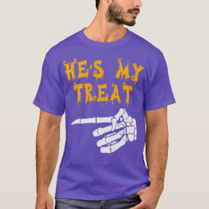 She's My Trick He's My Treat Cute Matching Couples T-Shirt