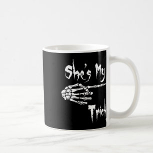 She's My Trick Skeleton Halloween Easy Couples Cos Coffee Mug