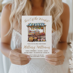 She's Off the Market! Bakery Stand Bridal Shower Invitation